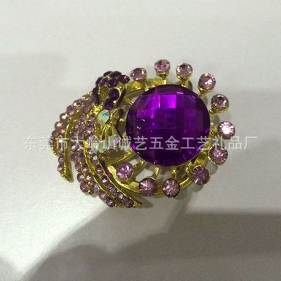璀璨綻放的匠心之作 奧地利進口水晶鑲鉆花卉胸針，工廠直供歐美高檔DIY禮品